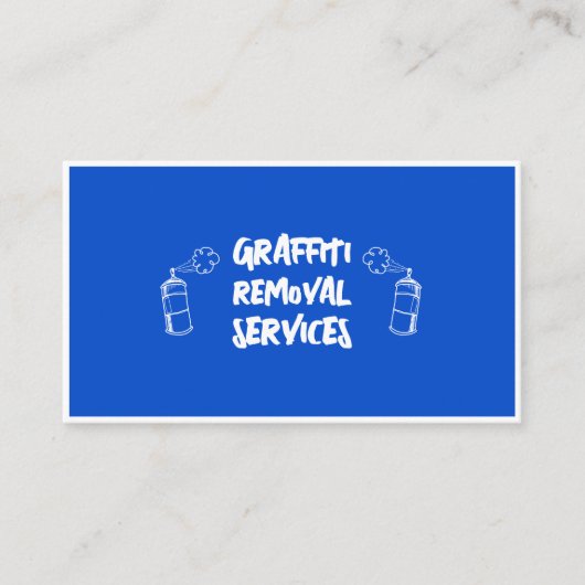 Carte De Visite Graffiti Retrait Services Entretien Peinture Netto (Devant)
