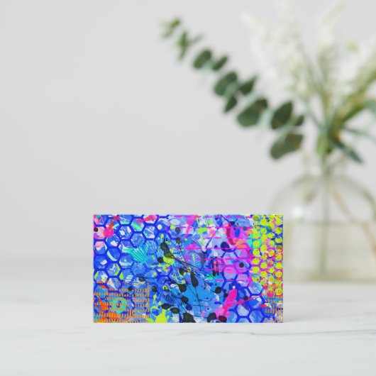 Carte De Visite Graffiti Sea Abstrait (Debout devant)