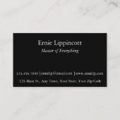 Carte De Visite Graffiti Sea Abstrait (Dos)