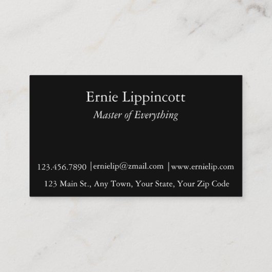 Carte De Visite Graffiti Sea Abstrait (Dos)