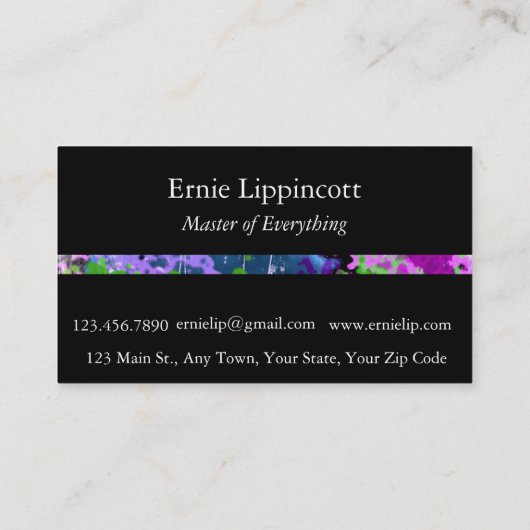 Carte De Visite Graffiti Smoothie (Dos)