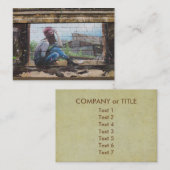 Carte De Visite Graffiti sur la mémoire de l'enfance (Devant / Derrière)