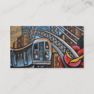 Carte De Visite Graffiti urbain dans le métro