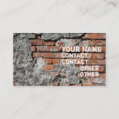 Carte De Visite Graffiti urbain de brique (Dos)