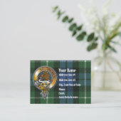 Carte De Visite Graham Tartan & Badge (Debout devant)