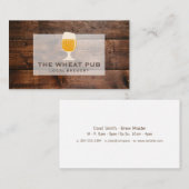 Carte De Visite Grain de bois (Devant / Derrière)