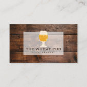 Carte De Visite Grain de bois (Devant)