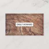 Carte De Visite Grain de bois (Devant)