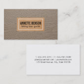 Carte De Visite Grain de bois (Devant / Derrière)