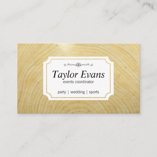 Carte De Visite Grain de bois (Devant)