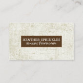 Carte De Visite Grain de bois | Arrière - plan Blueprints (Devant)