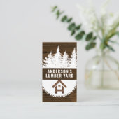 Carte De Visite Grain de bois | Bois | Matériaux de construction (Debout devant)