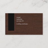 Carte De Visite Grain de bois Brown (Dos)