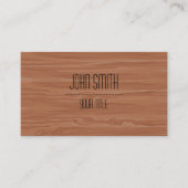Carte De Visite Grain de bois moderne professionnel (Devant)