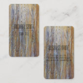 Carte De Visite Grain de bois moderne professionnel #4 (Devant / Derrière)