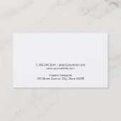 Carte De Visite Grain de bois | Ouverture de vin | Ouverture de vi (Dos)