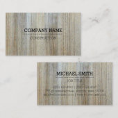 Carte De Visite Grain de bois professionnel Apparence no 2 (Devant / Derrière)