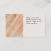 Carte De Visite Grain de bois / Technologie 2 (Dos)