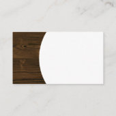 Carte De Visite Grain de bois | Thérapeute de massage (Dos)