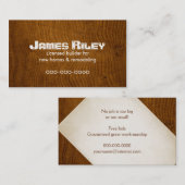 Carte De Visite Grain de chêne (Devant / Derrière)