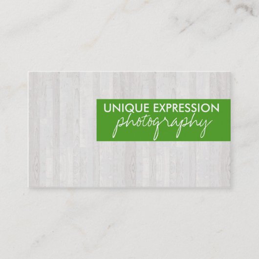 Carte De Visite Grain en bois (Devant)