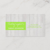 Carte De Visite Grain en bois (Dos)