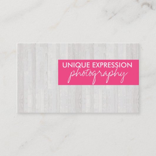 Carte De Visite Grain en bois (Devant)