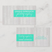 Carte De Visite Grain en bois (Devant / Derrière)