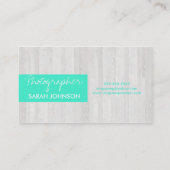 Carte De Visite Grain en bois (Dos)