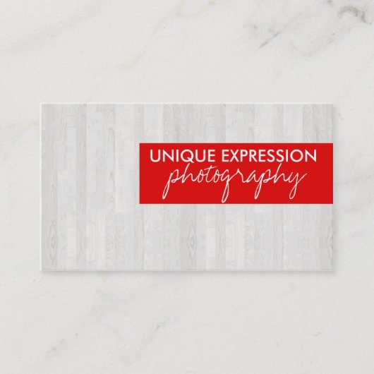 Carte De Visite Grain en bois (Devant)