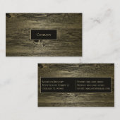 Carte De Visite Grain Gold Luxury (Devant / Derrière)