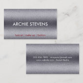 Carte De Visite Grain métallique (Devant / Derrière)