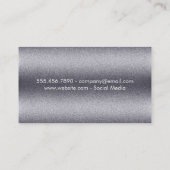 Carte De Visite Grain métallique (Dos)