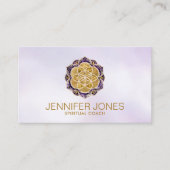 Carte De Visite Graine dorée de vie en Amethyst lotus (Devant)