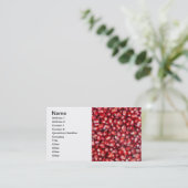 Carte De Visite Graines de grenade (Debout devant)