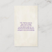 Carte De Visite Graines de vie Couleurs Chakra (Dos)