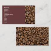 Carte De Visite Grains de café (Devant / Derrière)