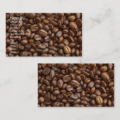 CARTE DE VISITE GRAINS DE CAFÉ (Devant / Derrière)