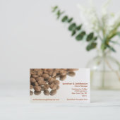 Carte De Visite Grains de café (Debout devant)