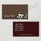 Carte De Visite Grains de café (Devant / Derrière)