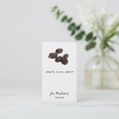Carte De Visite Grains de café (Debout devant)