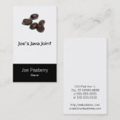 Carte De Visite Grains de café (Devant / Derrière)
