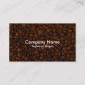 Carte De Visite Grains de café (Dos)