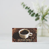 Carte De Visite Grains de café (Debout devant)