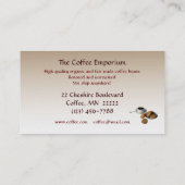 Carte De Visite Grains de café (Dos)