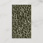 Carte De Visite grains de café de cacao (Dos)