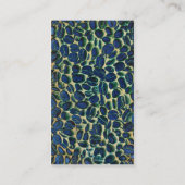 Carte De Visite grains de café vibrants (Dos)