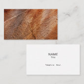 Carte De Visite Graisse de bois de rondelle coupée (Devant / Derrière)