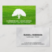 Carte De Visite Grand arbre | Couper la pelouse | Paysage (Devant / Derrière)