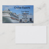 Carte De Visite Grand bateau de croisière de vacances (Devant / Derrière)